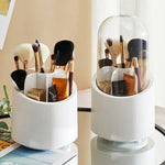 Makeup Brush Holder 360 Rotating Cosmetics Organizer