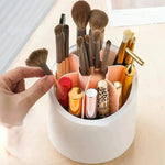 Makeup Brush Holder 360 Rotating Cosmetics Organizer