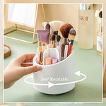 Makeup Brush Holder 360 Rotating Cosmetics Organizer